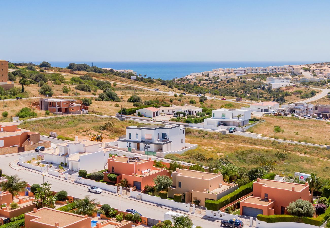 Vista aérea da zona residencial