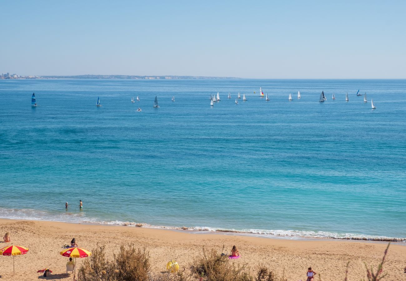 Vista da praia e do mar