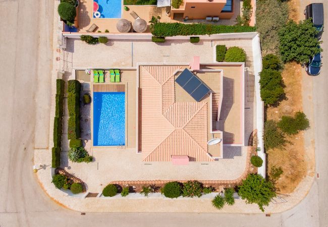 Aerial view of the property