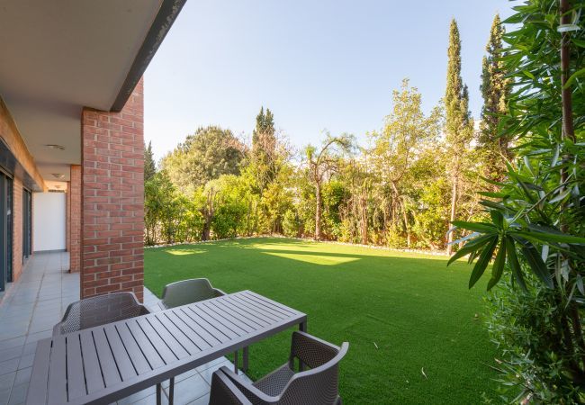 Terrace and garden area