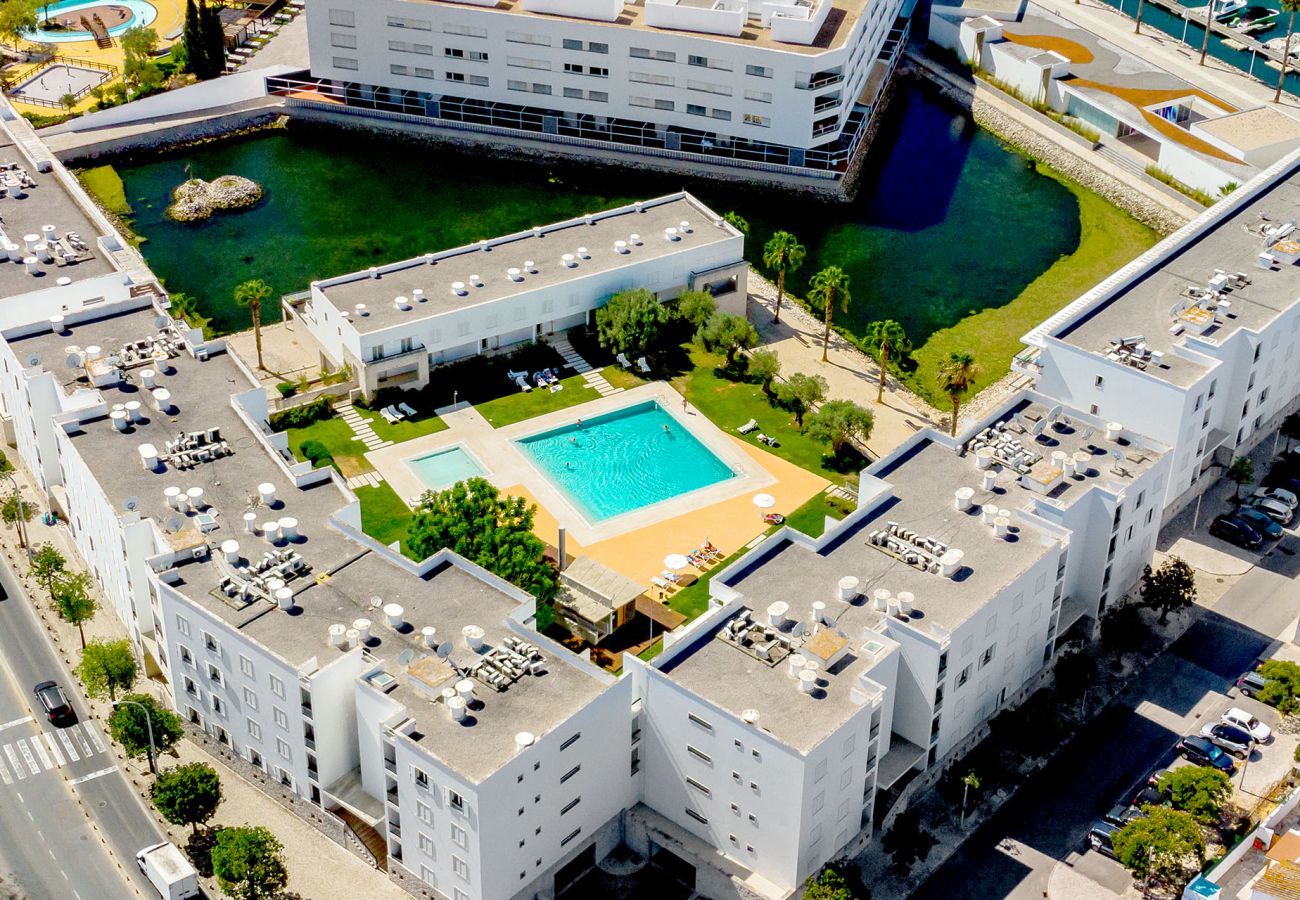 Aerial view of the condominium