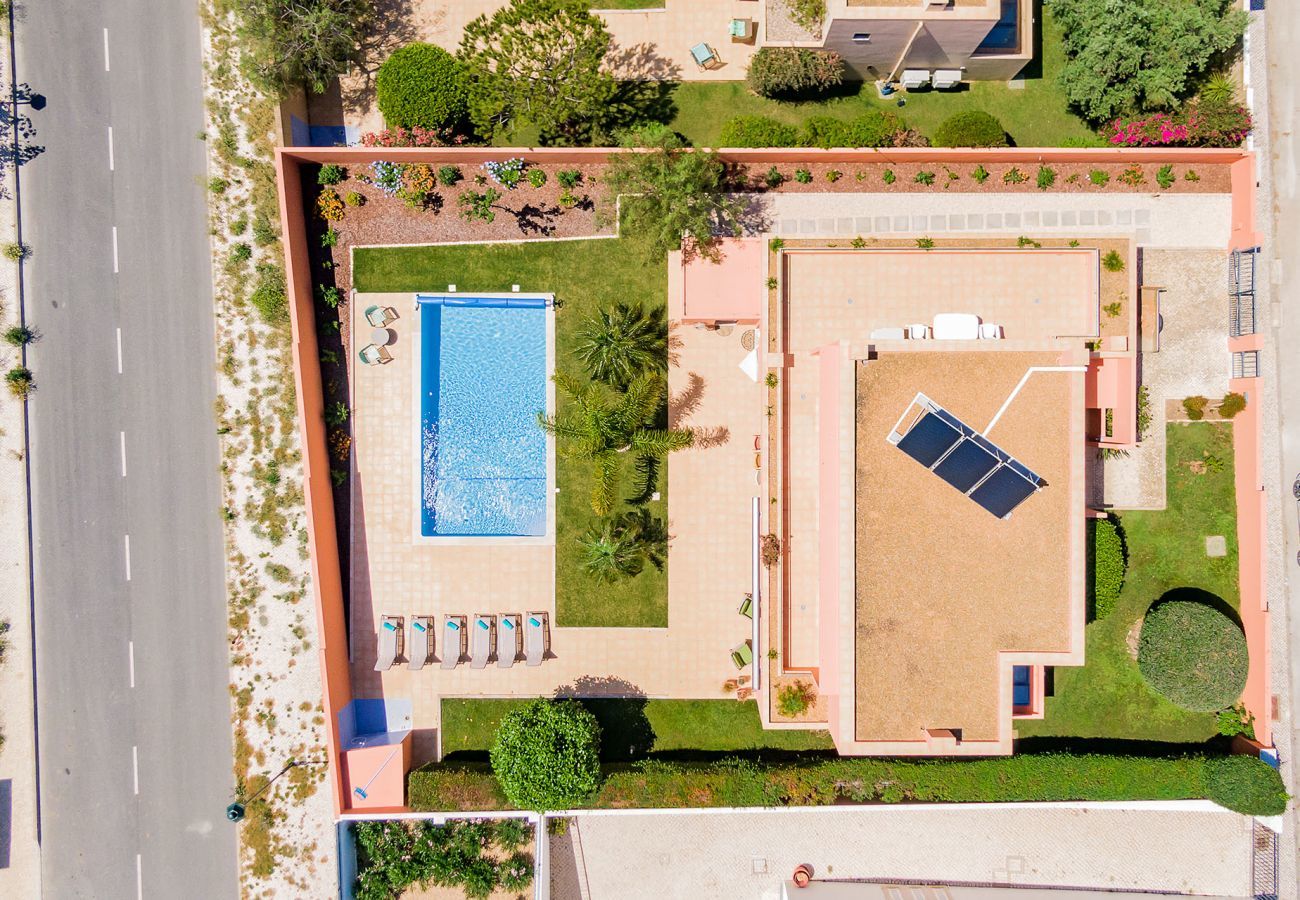 Aerial view of the property