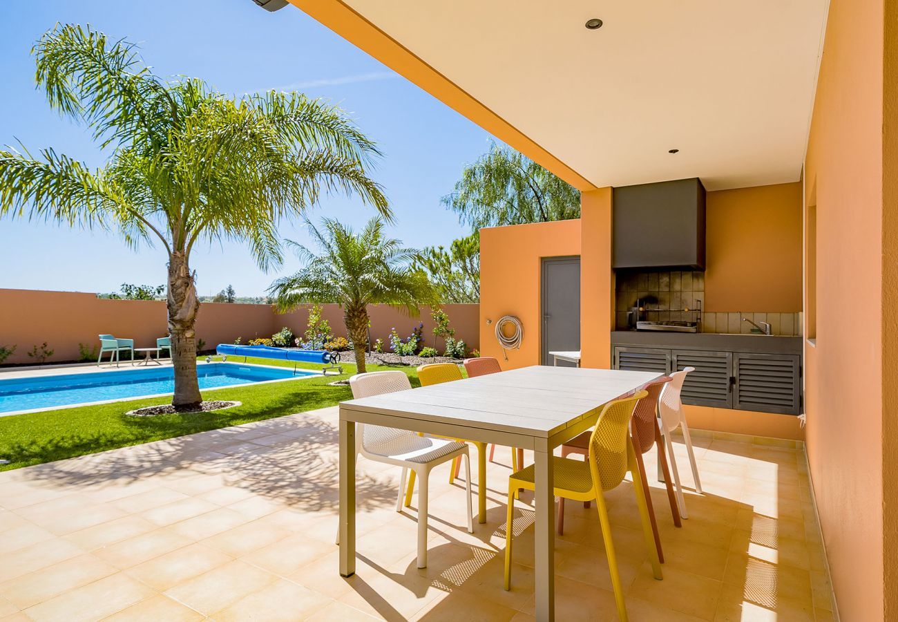 Terrace and outdoor dining table