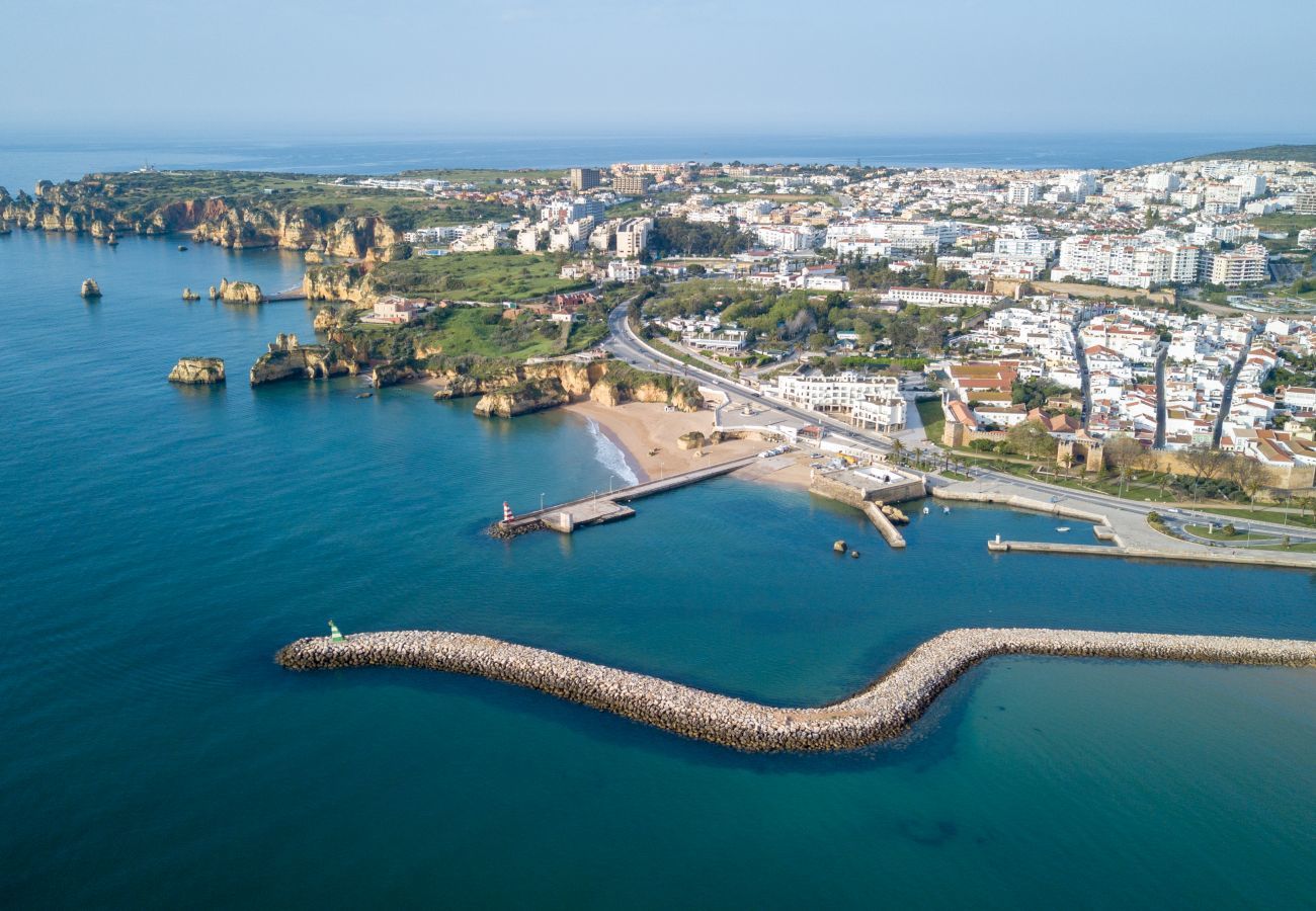 Aerial view of the city