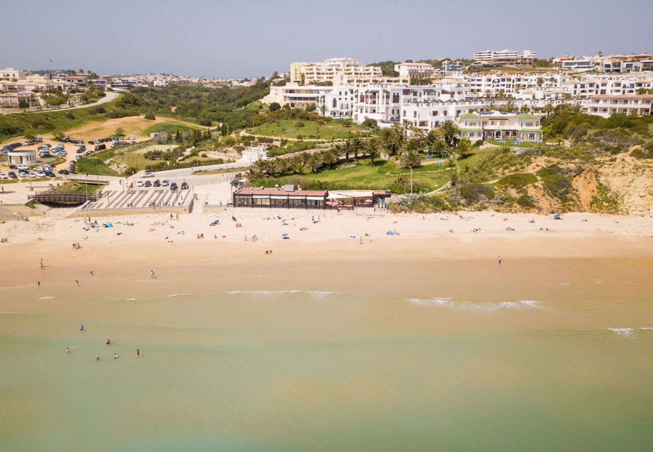 Aerial view of Porto de Mós beach