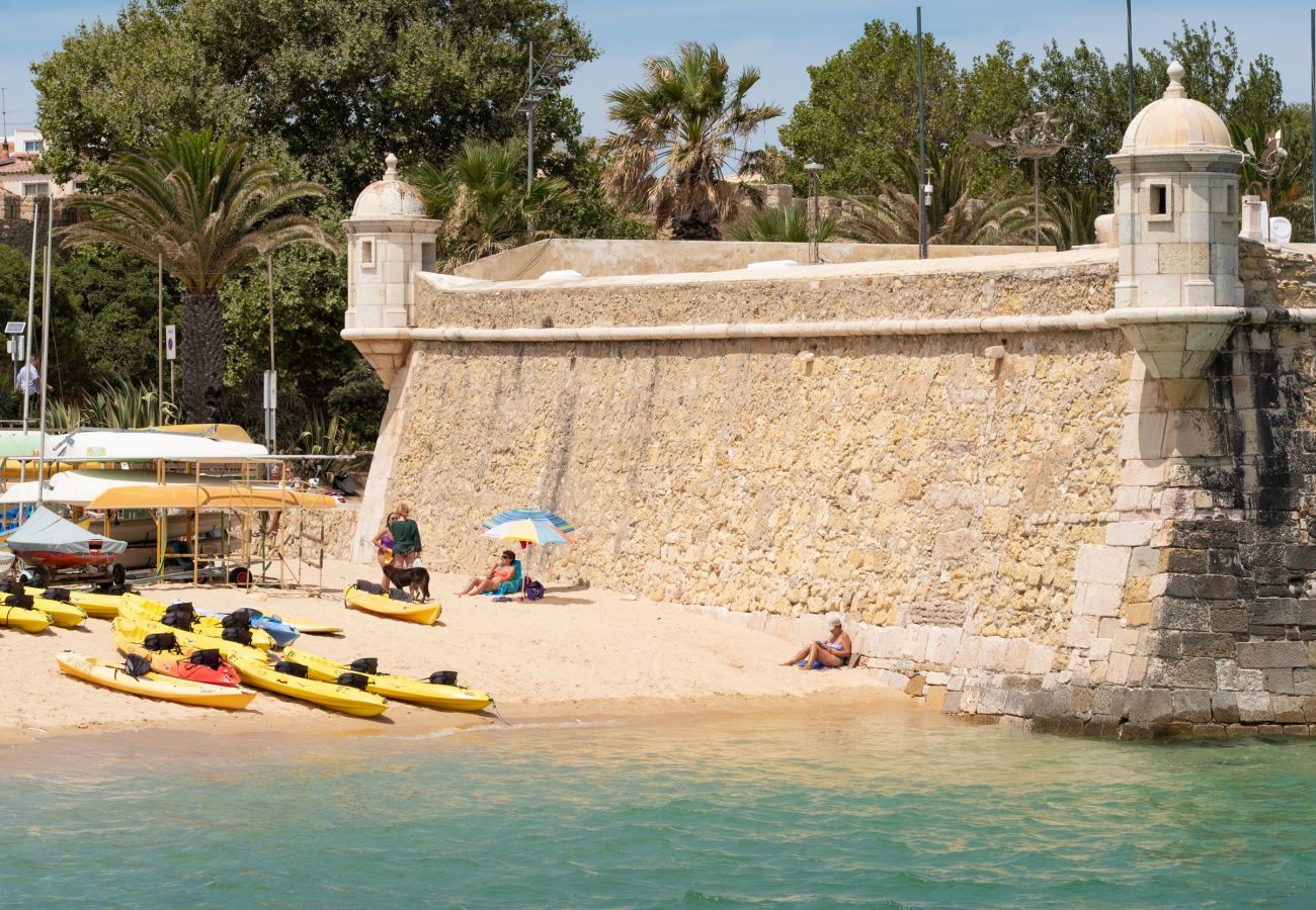 Kayaks on the beach