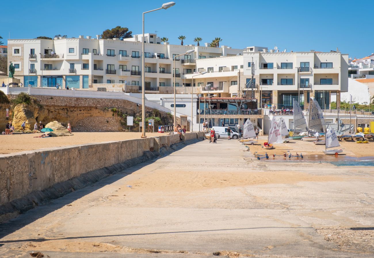 view of the condominium from the beach