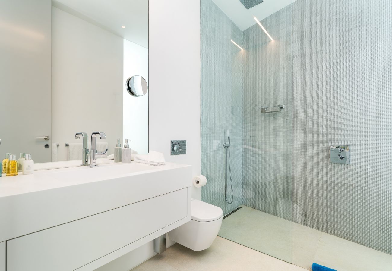 Bathroom with walk-in shower