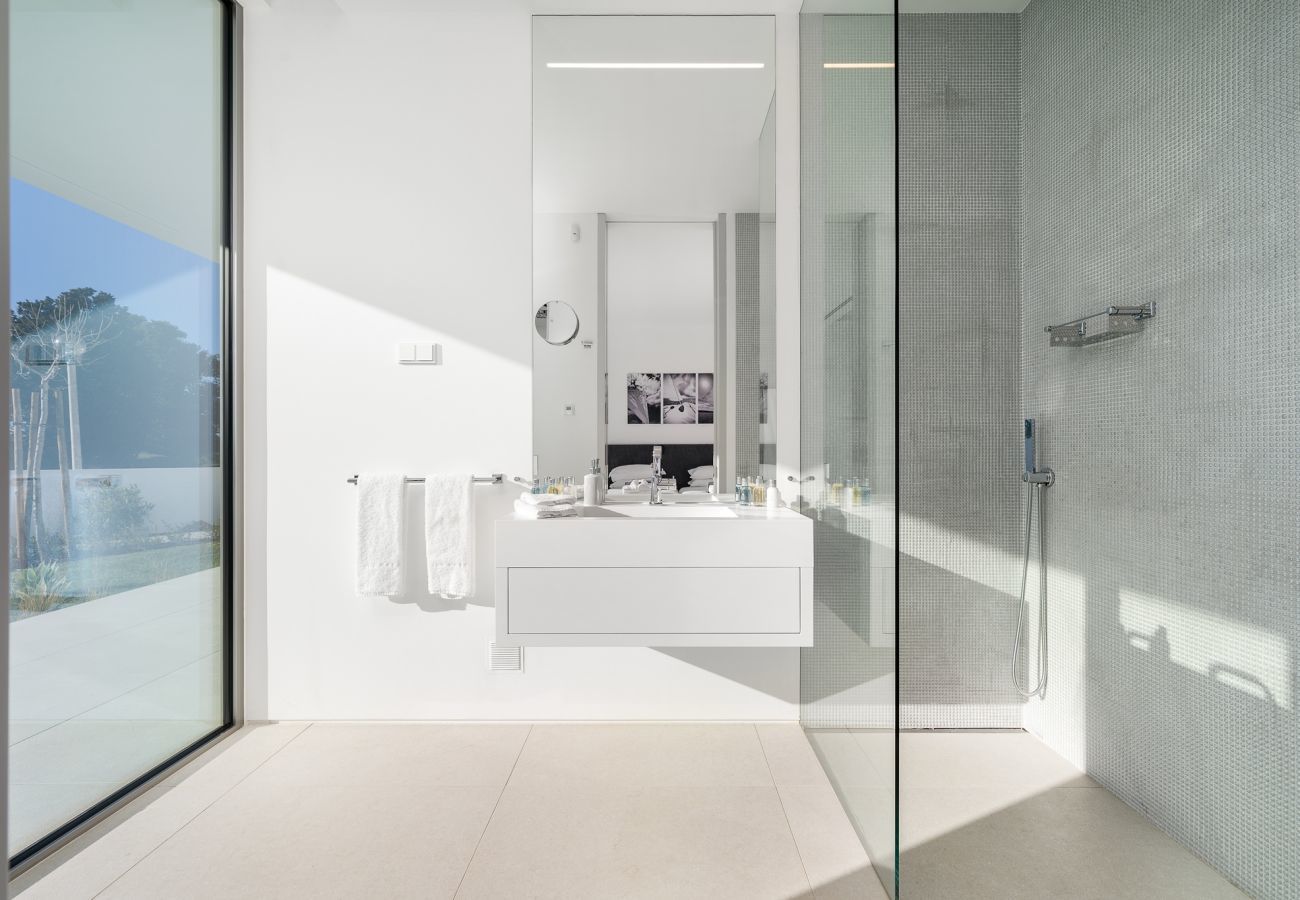 Bathroom with walk-in shower