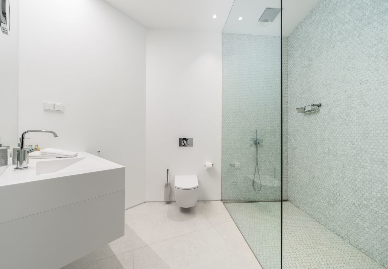 Bathroom with walk-in shower