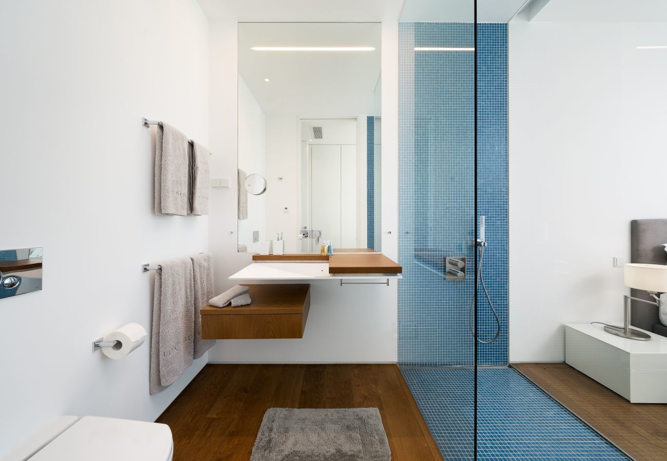 Bathroom with walk-in shower