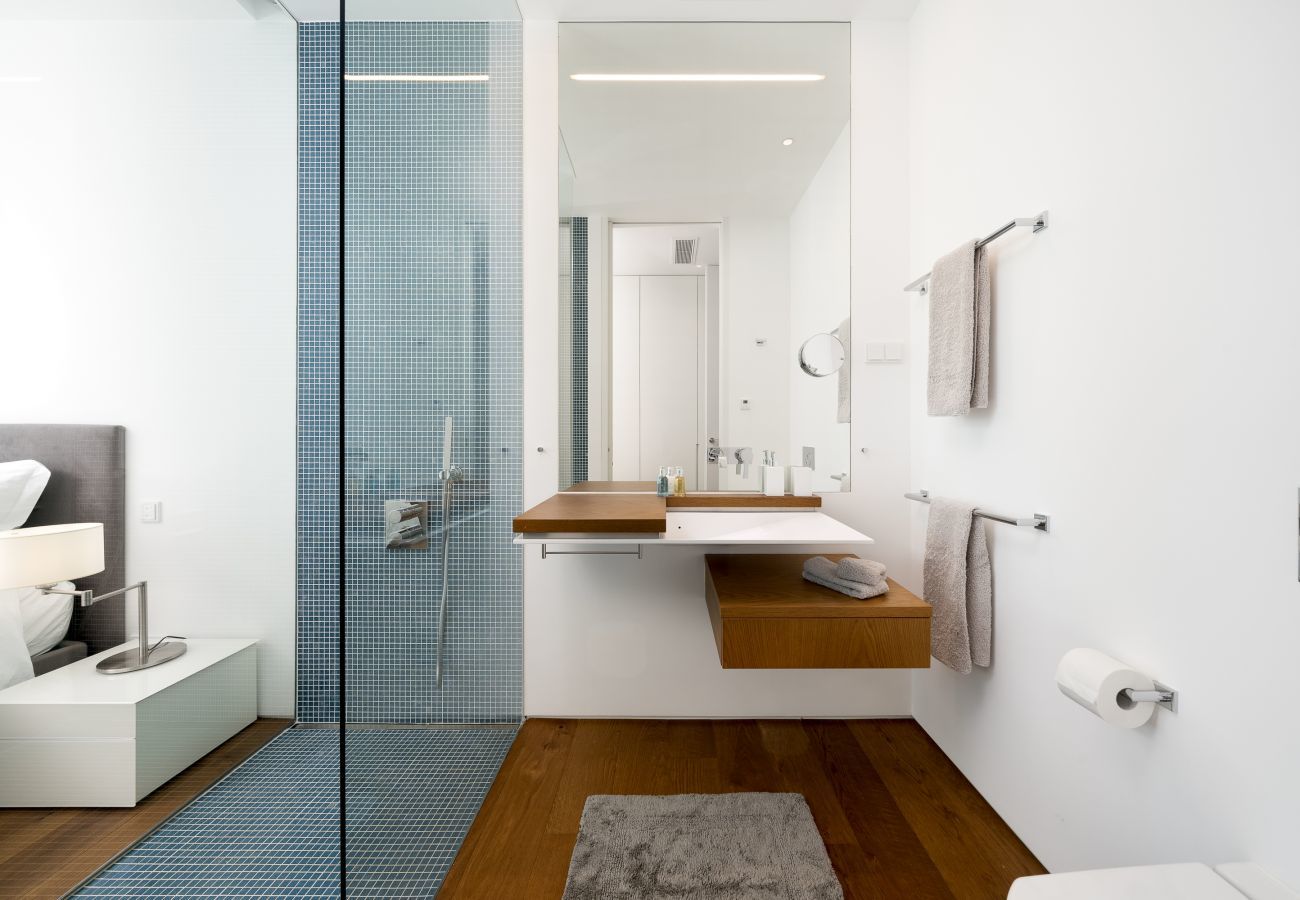 Bathroom with walk-in shower