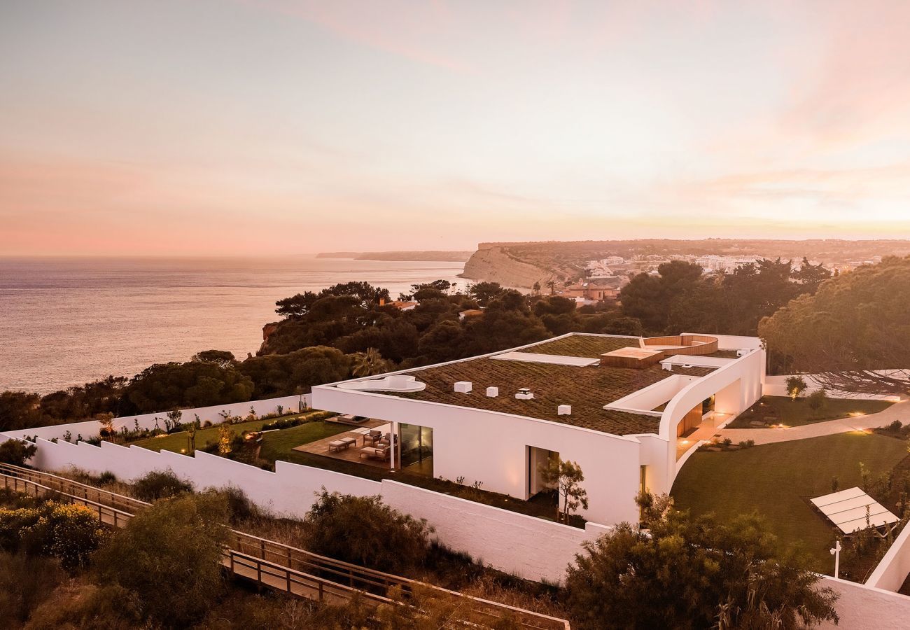 Aerial view of the villa