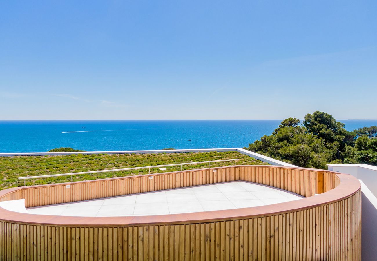 View of the terrace to the sea