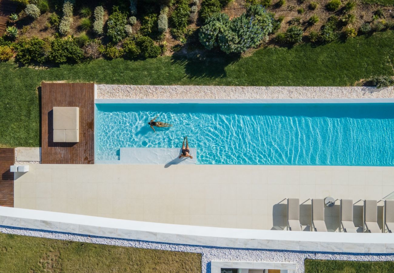 Aerial view of the pool