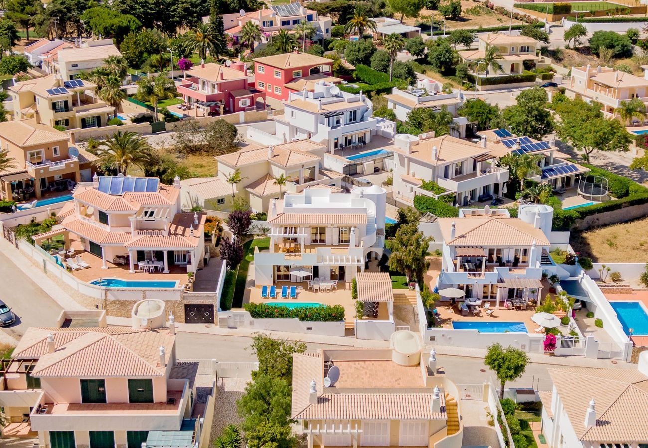 Aerial view of the villa