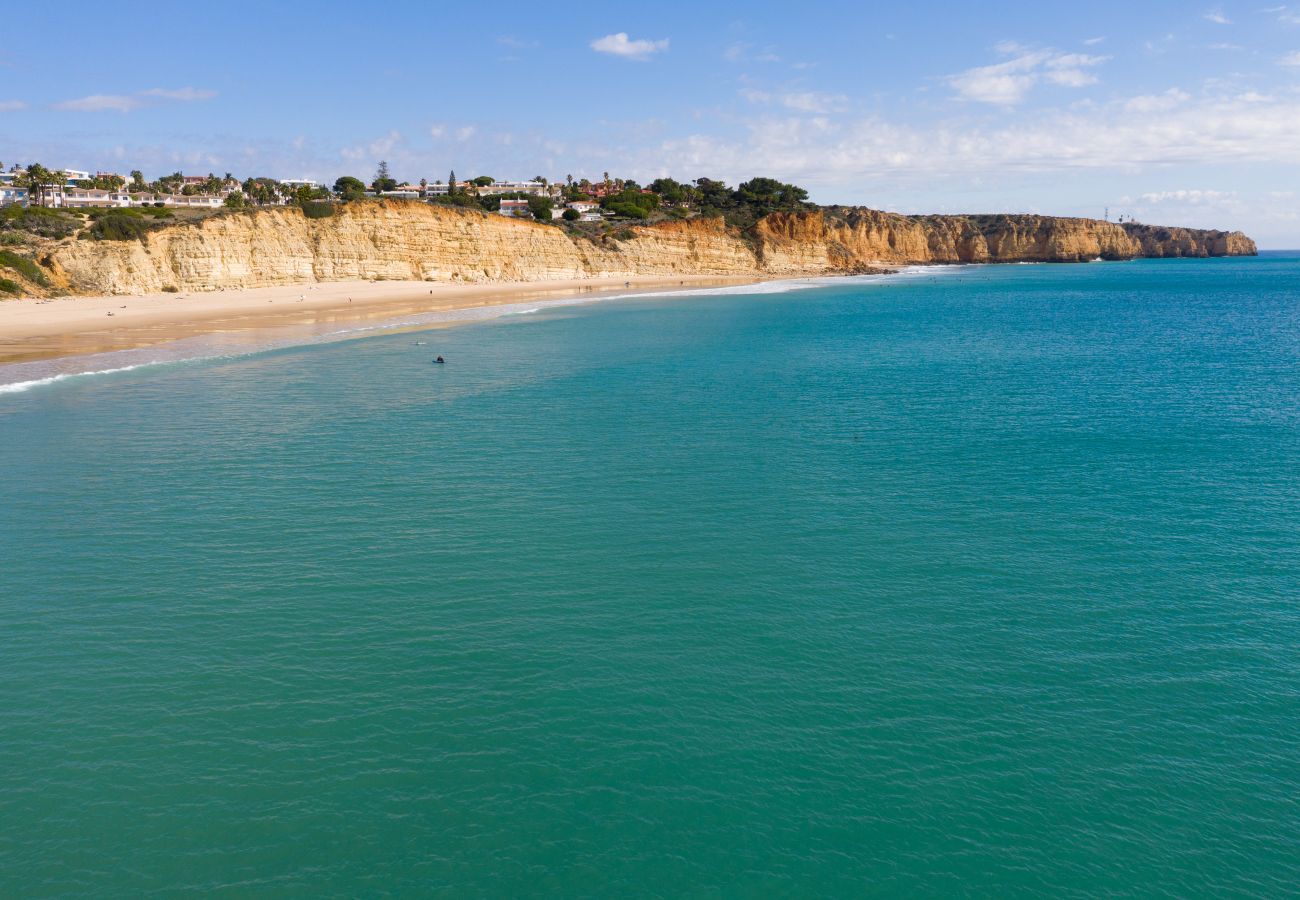 Aerial view of Porto de Mós beach