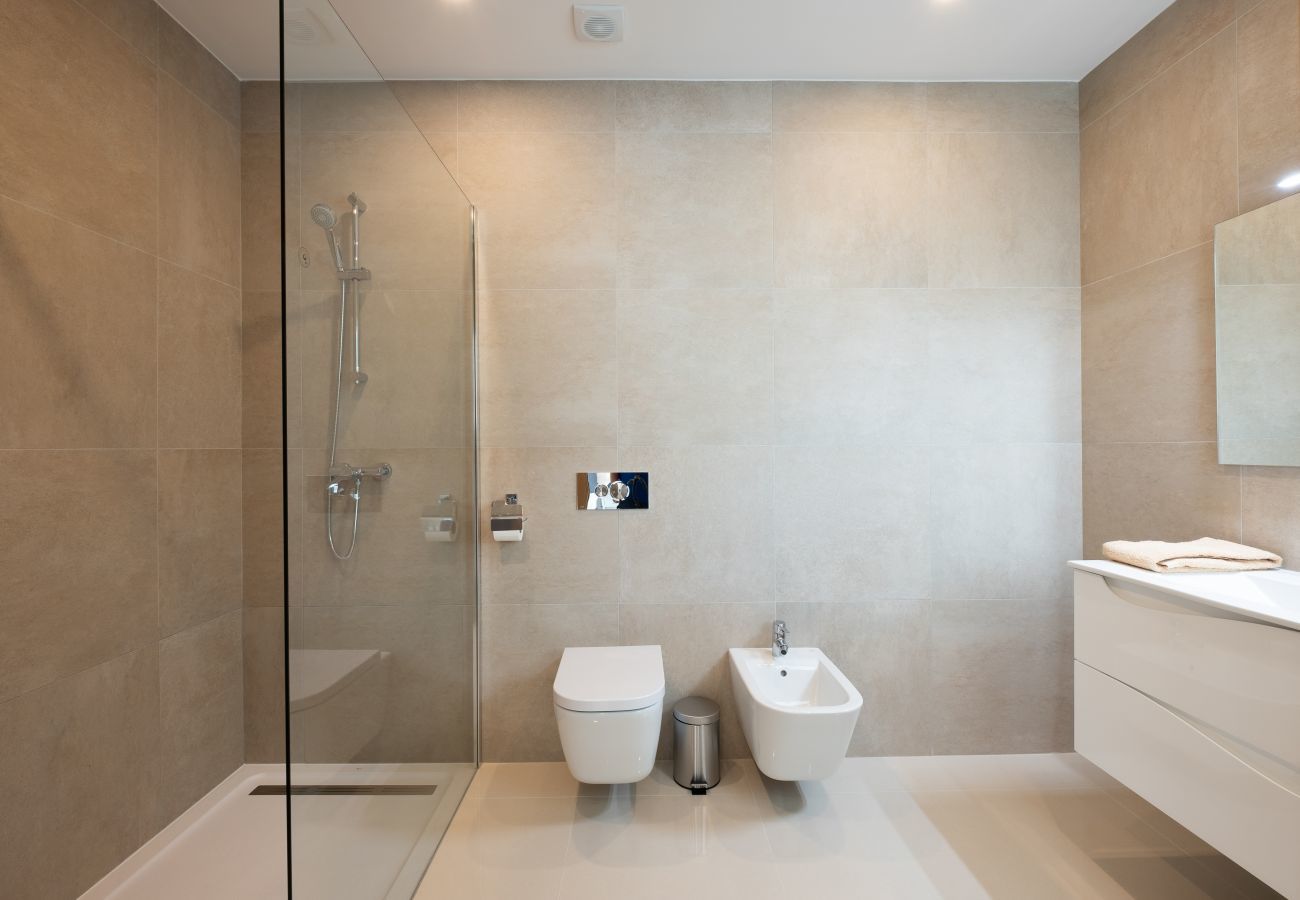 Bathroom with walk-in shower