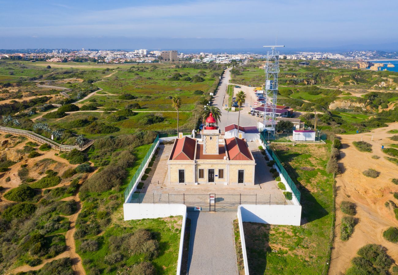 Aerial view of Ponta da Piedade lighthouse