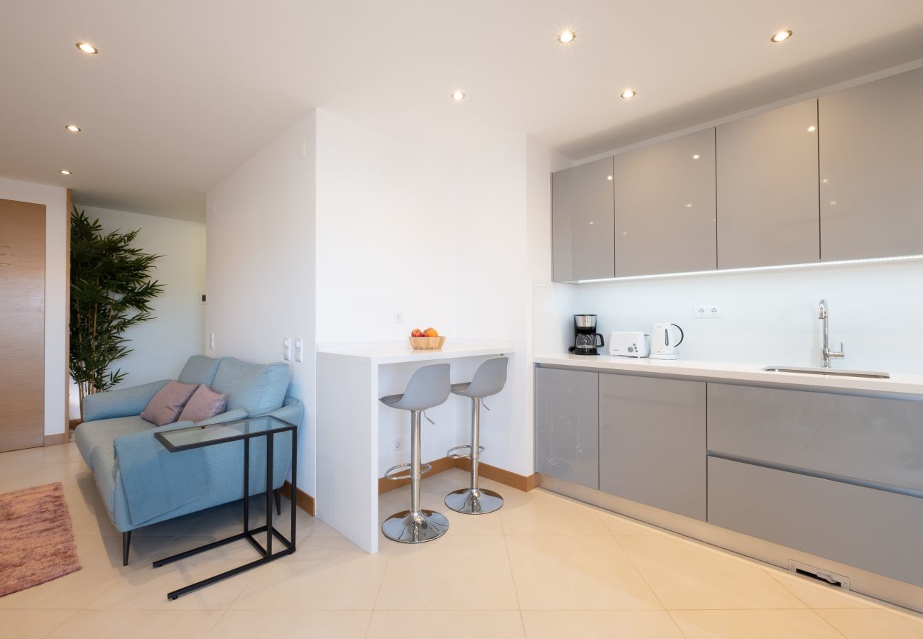 Living room and kitchen