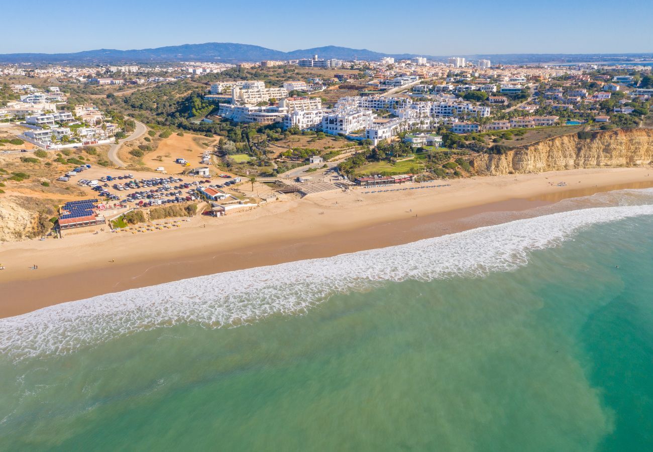 Aerial view of Porto de Mós beach