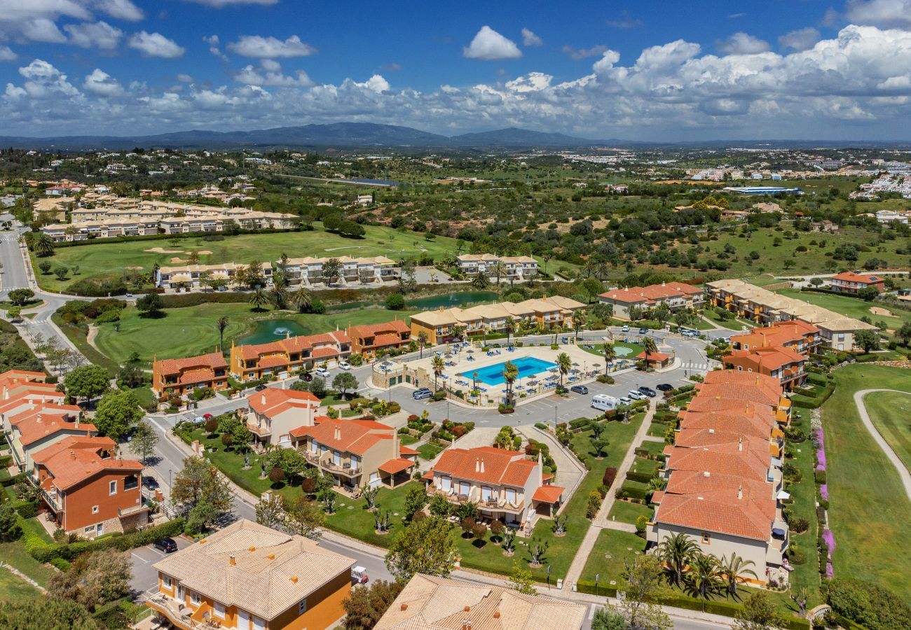 Aerial view of the resort and surroundings