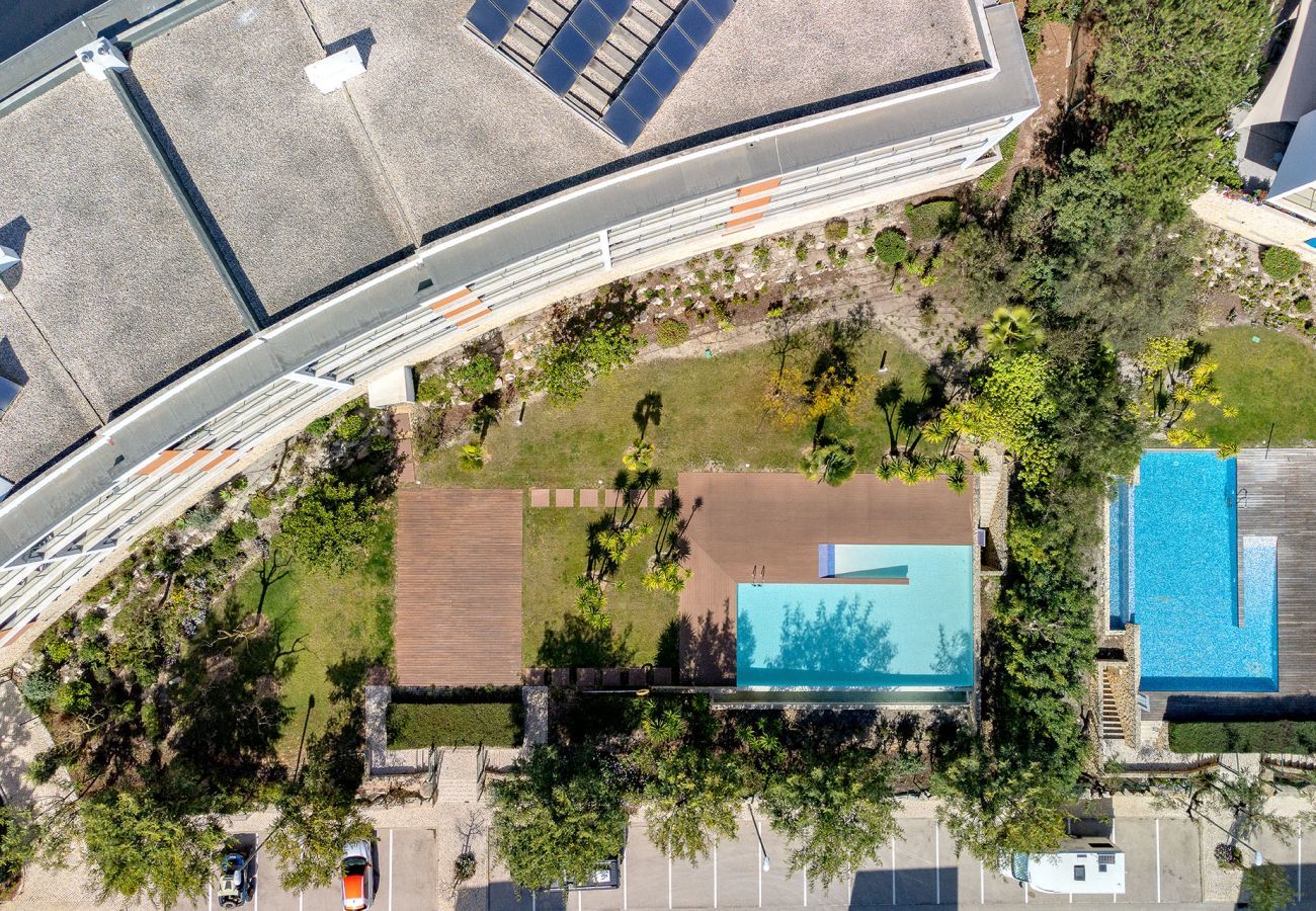 Aerial view of the swimming pool