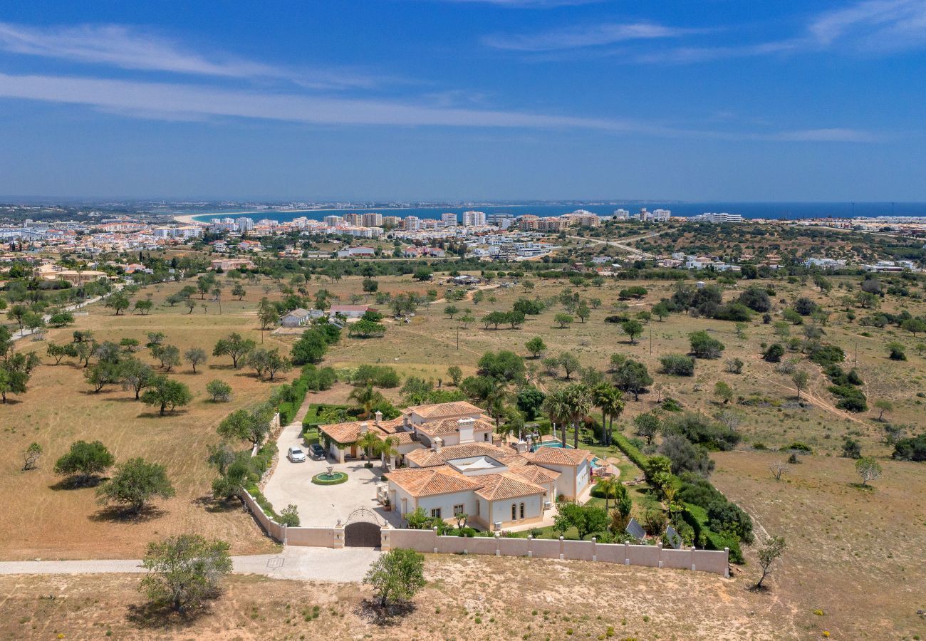Aerial view of the property