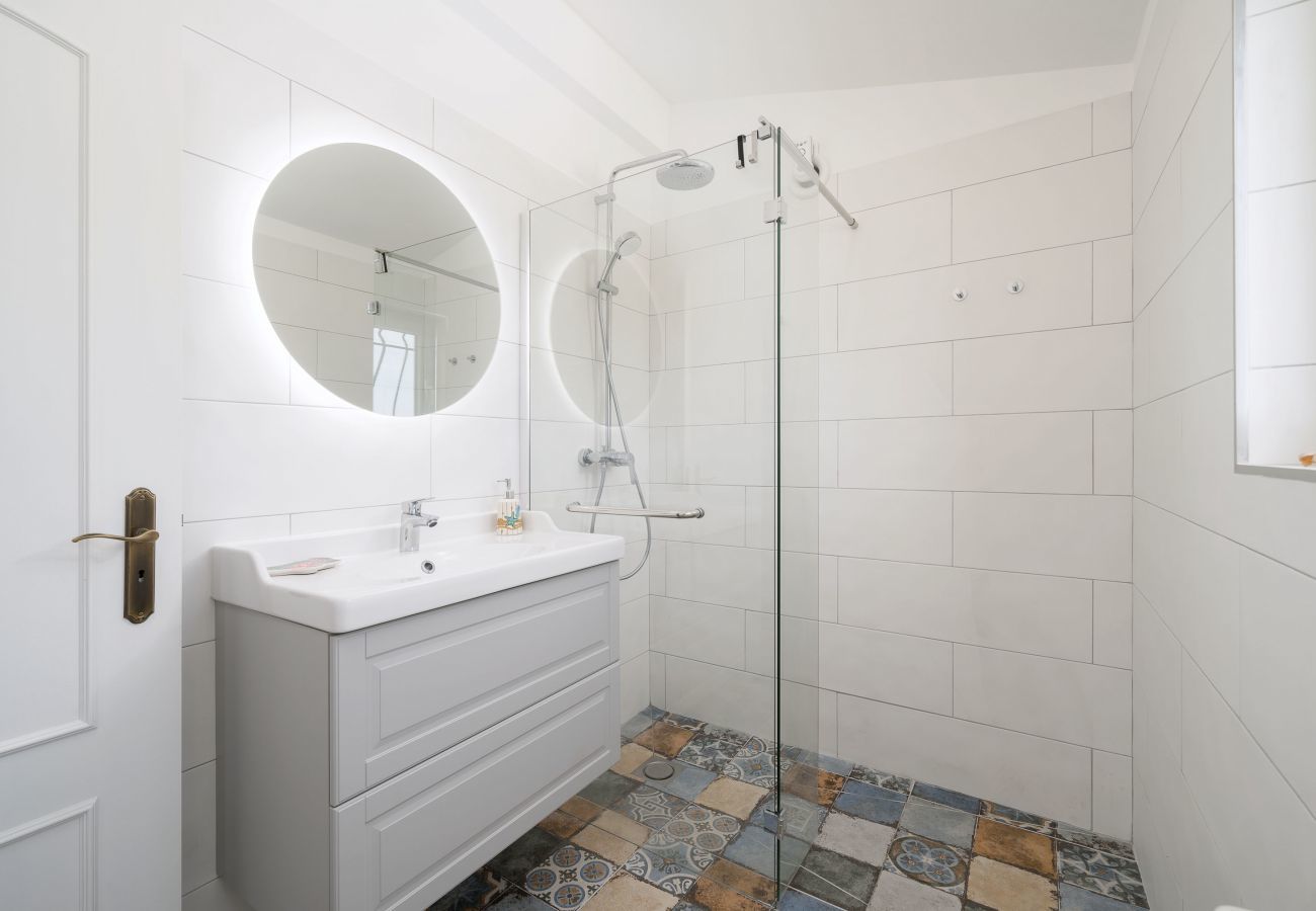 Bathroom with walk-in shower