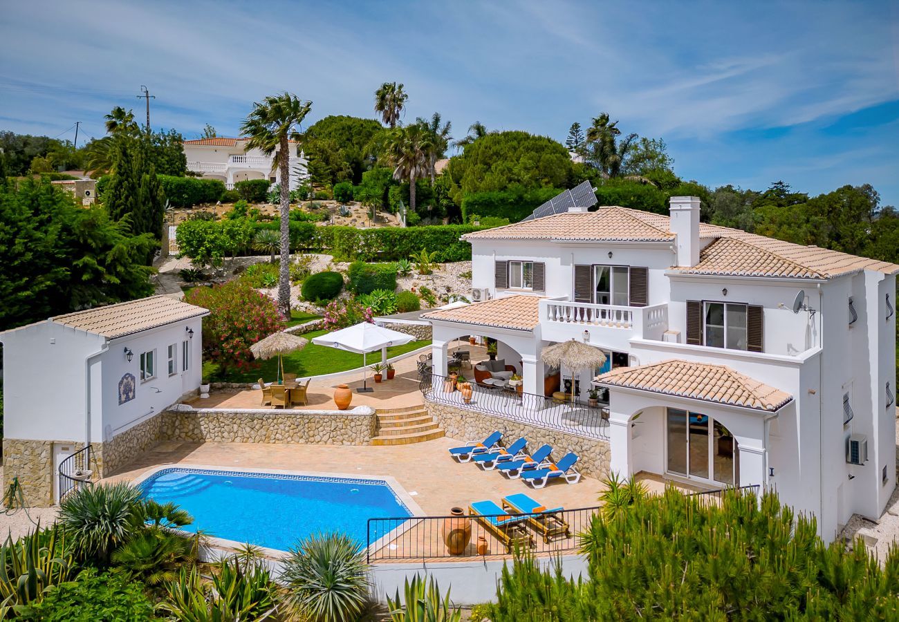 Back view of the villa