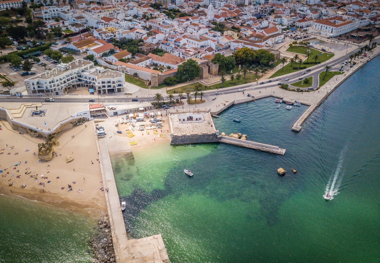 Aerial view of the Lagos bay