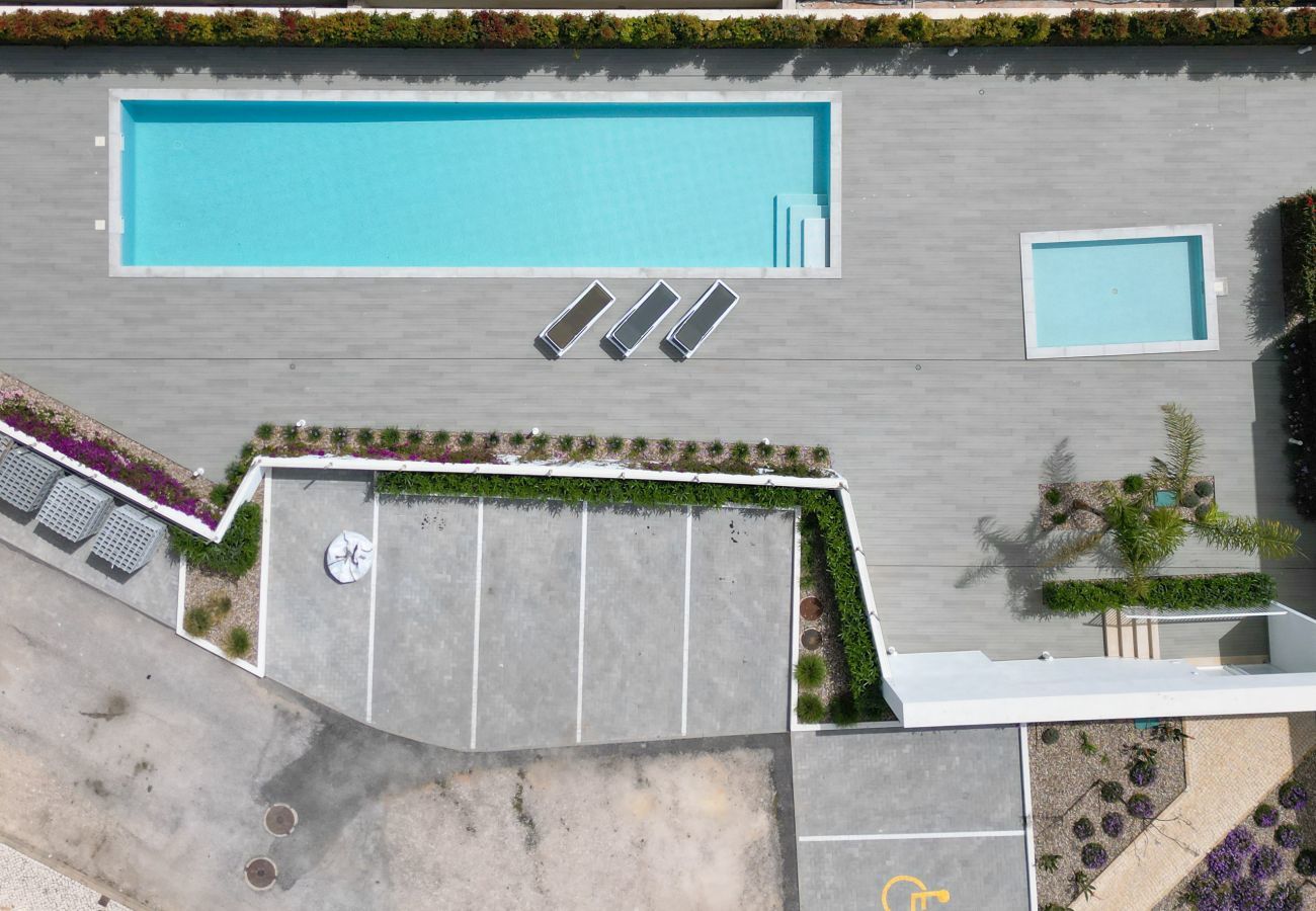 Aerial view of the swimming pool