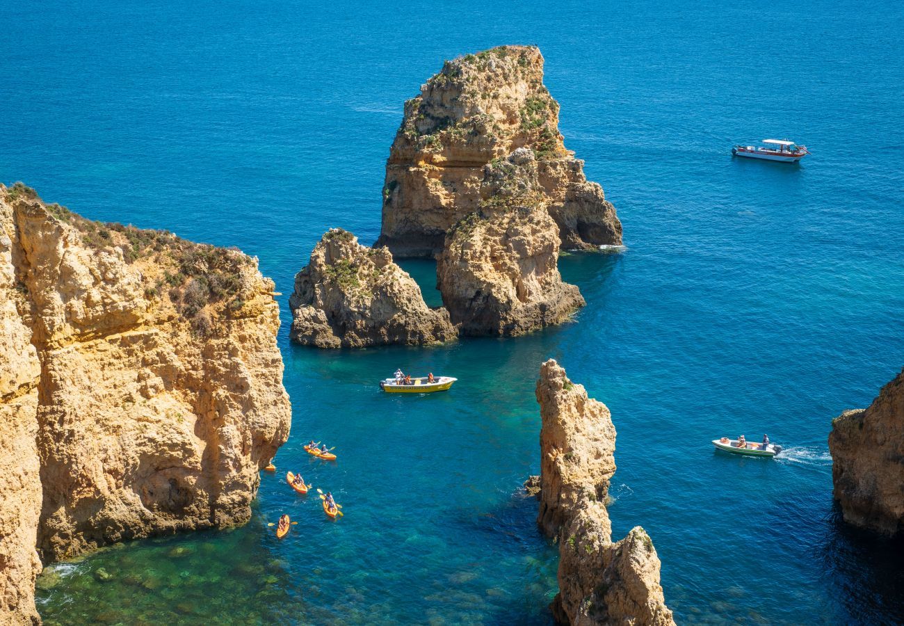 View of the cliffs and sea