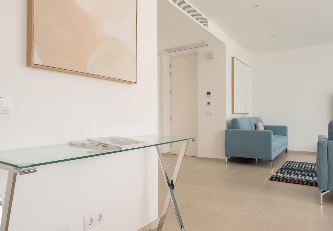 Living room and hallway