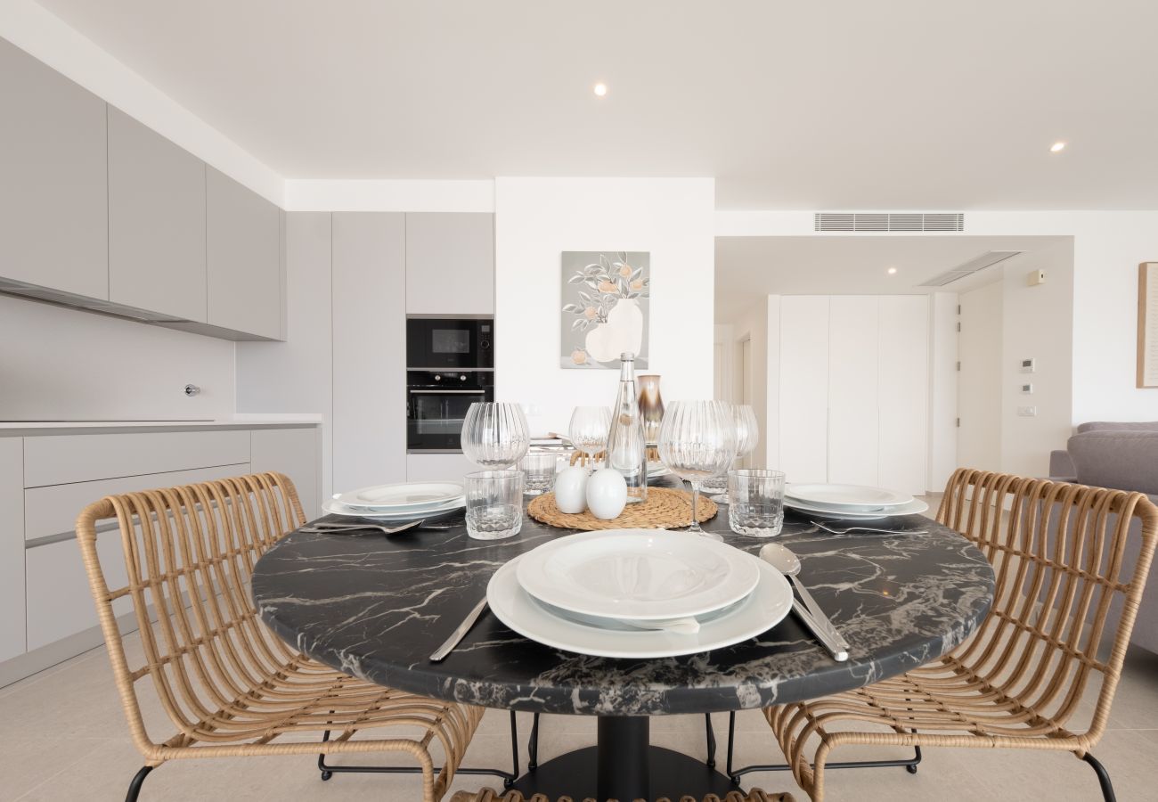 Dining table and Kitchen