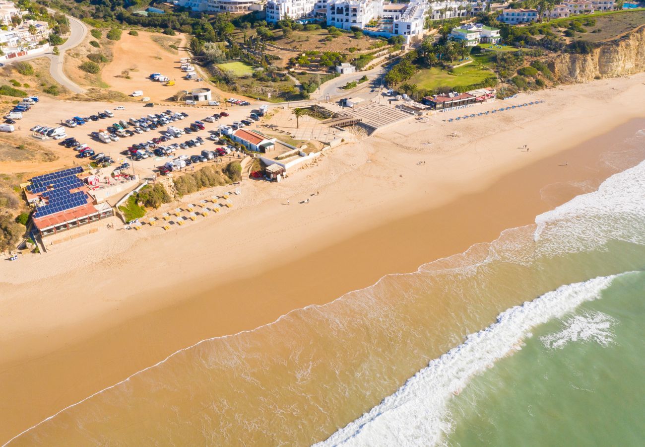 Aerial view of Port de Mos beach